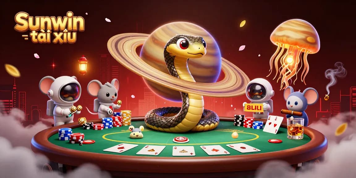 Experience dynamic gameplay in Sunwin tài xỉu, featuring colorful chip towers and playful bets in a lively casino atmosphere.