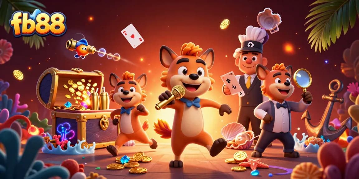 Experience the vibrant fb88 casino environment with hyenas in a lively scene of entertainment and betting.