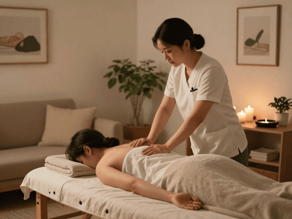 Enjoy a relaxing 하남출장마사지 in a serene home setting with a professional therapist.