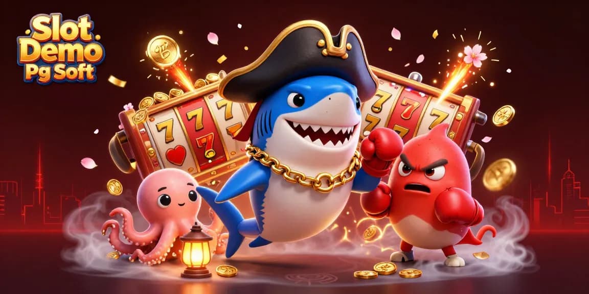 Experience exciting gameplay with Slot Demo Pg Soft amidst animated casino elements in vibrant 3D.