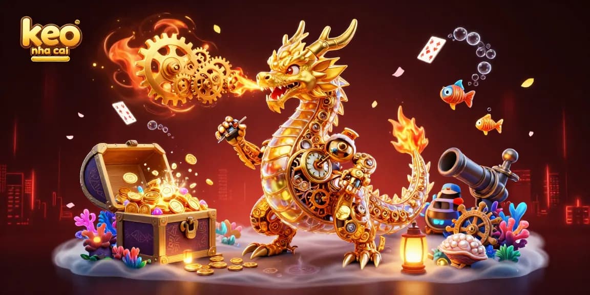 Experience keo nha cai betting strategies with a vibrant 3D casino illustration featuring dynamic gaming elements.