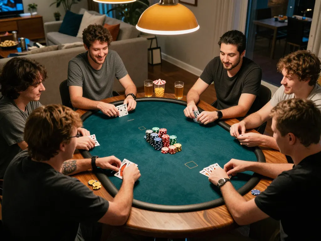 Players enjoying an engaging poker night using abc8go for strategies and betting