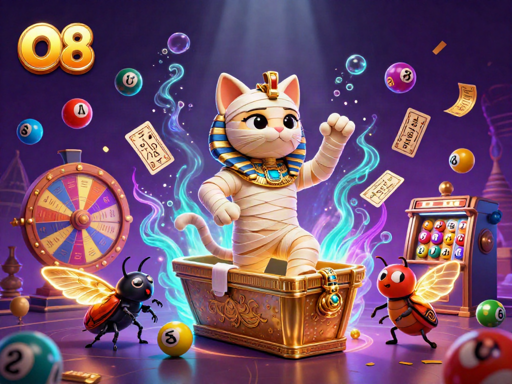 O8 captures the excitement of a dynamic pyramid casino scene with vibrant elements and ancient themes.