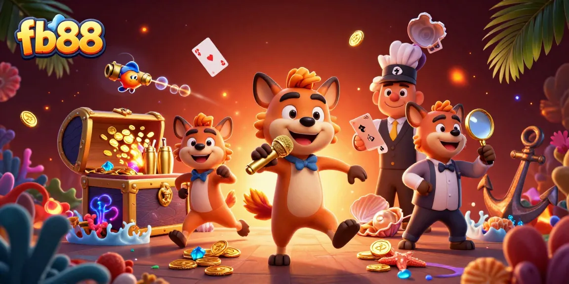 Experience the vibrant fb88 casino environment with hyenas in a lively scene of entertainment and betting.