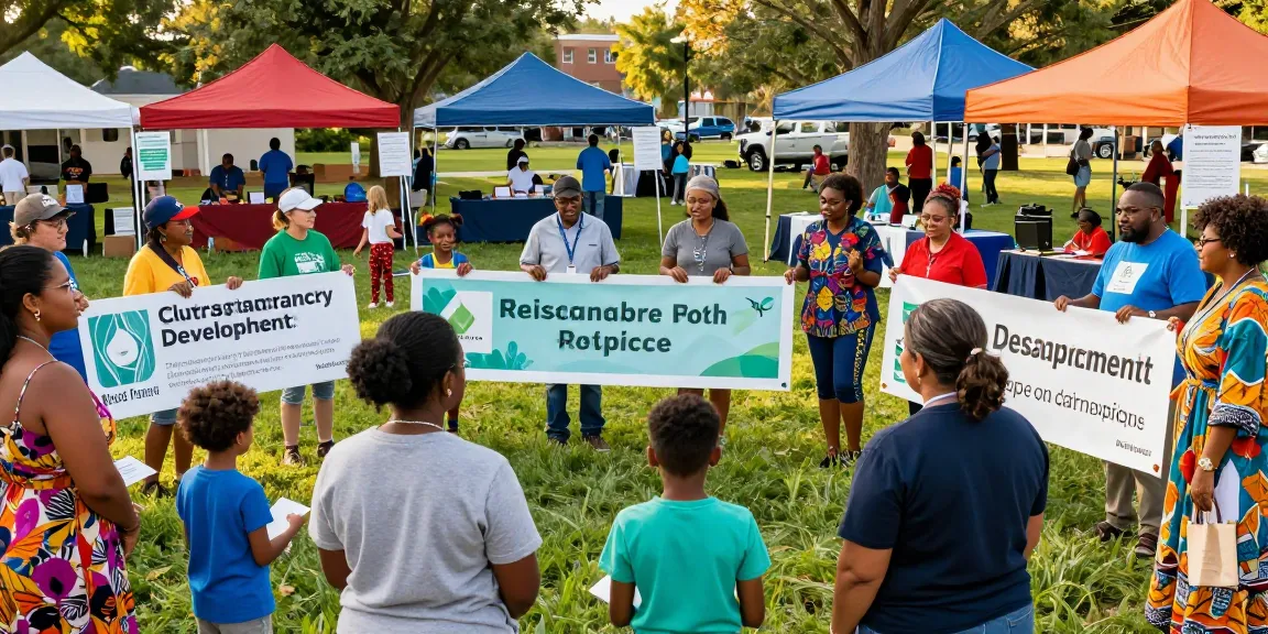 Community rally supporting rokok 88 campaign led by Beth Pearce, capturing engagement and collaboration.