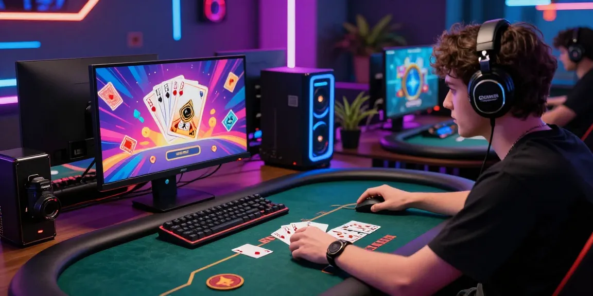 Exciting online gaming experience with yo88 virtual poker table and immersive digital elements.