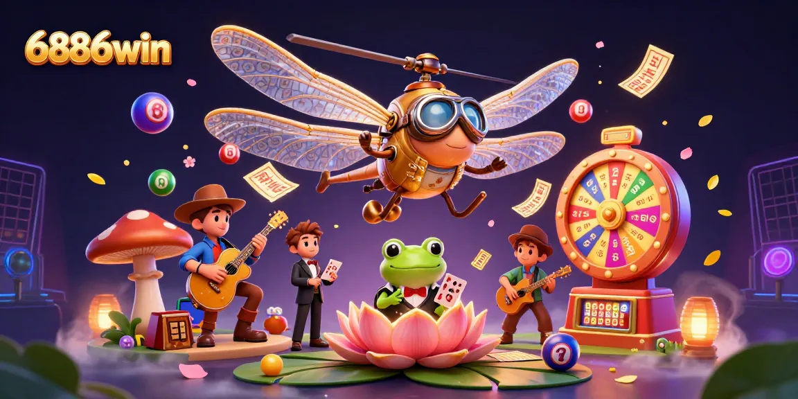 Play exciting games on 6886win with vibrant characters and dynamic lottery elements.