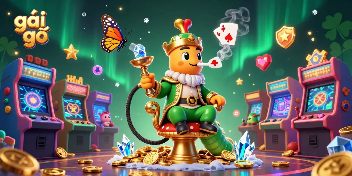 Engaging casino illustration featuring "gái gọi" amidst colorful gaming experiences and unique characters.