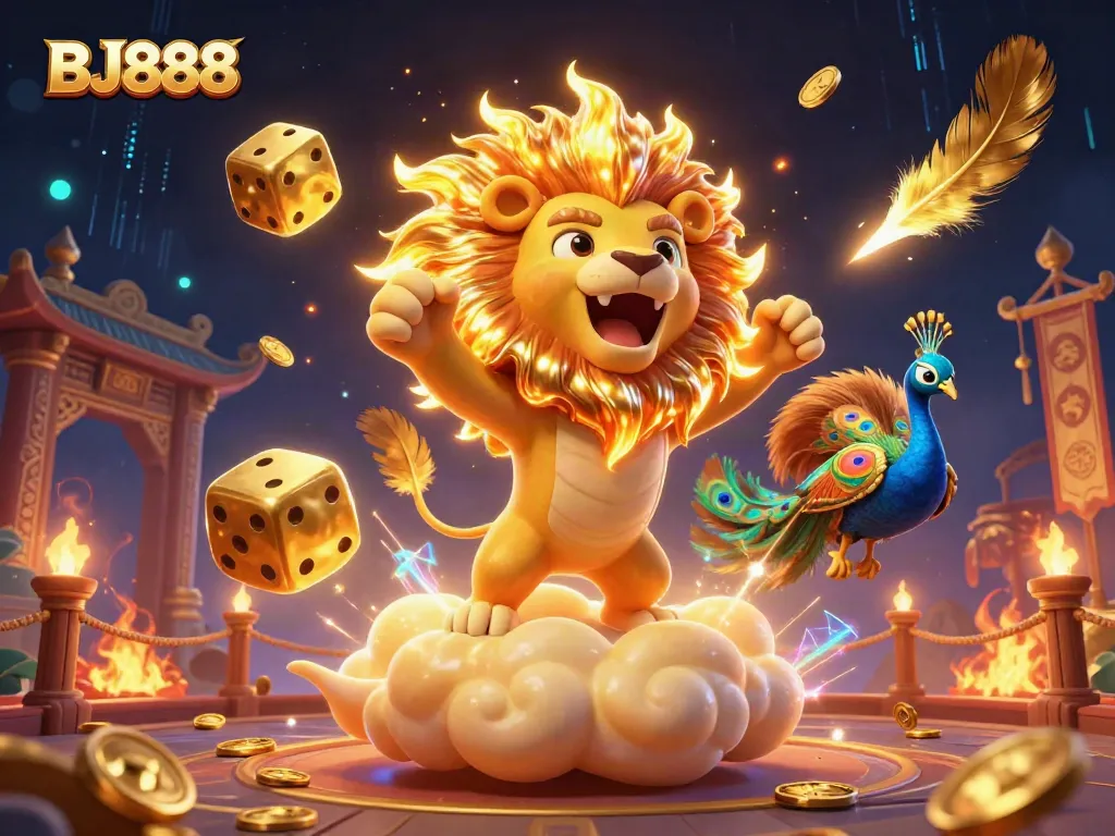 Bettors strategizing wins with BJ888 amidst vibrant casino elements, showcasing excitement and rewards.