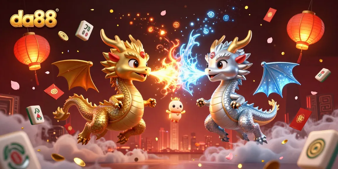 Experience thrilling gameplay at da88 casino with spectacular fire and ice dragons.