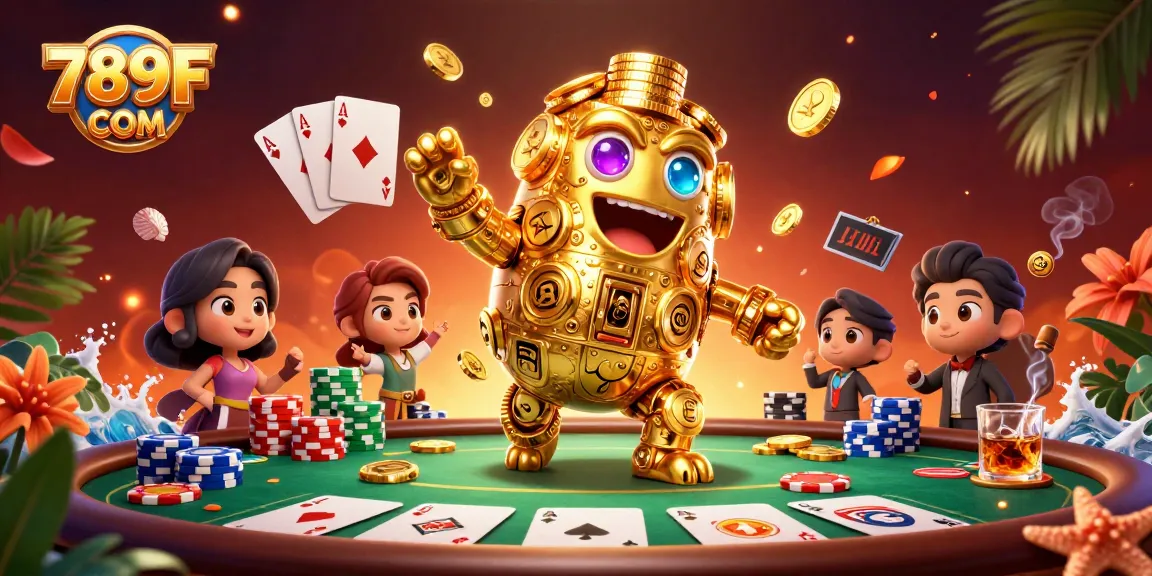 Experience thrilling moments at 789F COM with an exciting gambling scene featuring vibrant poker elements.
