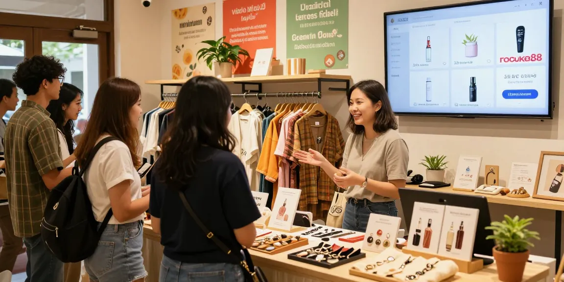 Explore local products at ROKOK88 marketplace, showcasing vibrant shopping and community support.