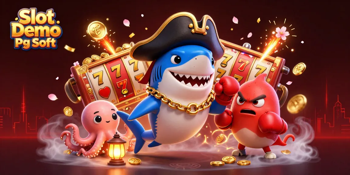Experience exciting gameplay with Slot Demo Pg Soft amidst animated casino elements in vibrant 3D.