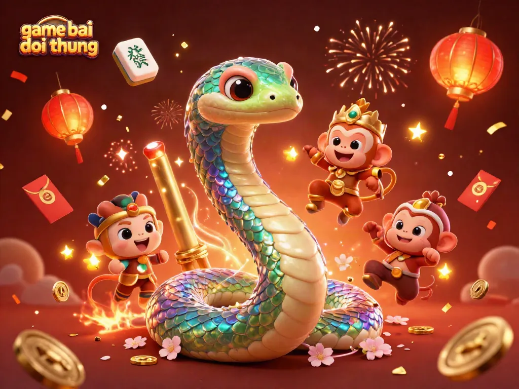 Engage in thrilling experiences with game bai doi thuong amidst vivid celebrations and dynamic characters
