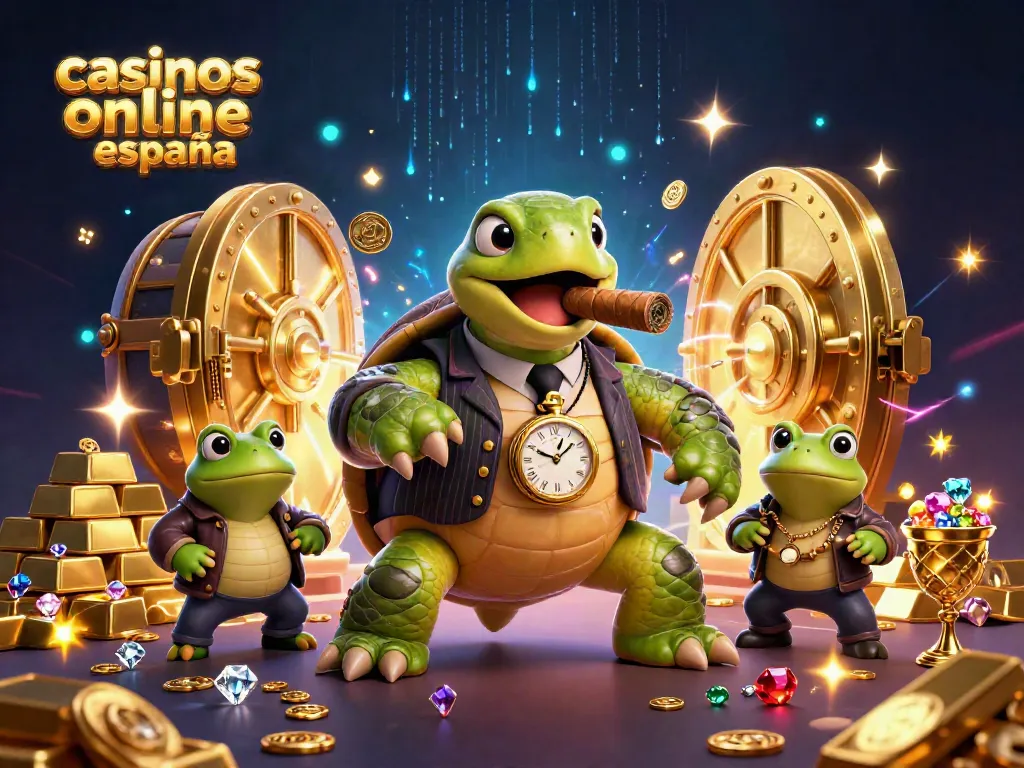 Ruedas girando y tesoros brillando en el mejor casino online España.