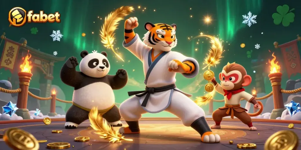 Engage with fabet's vibrant 3D casino scene featuring dynamic characters and thrilling gameplay