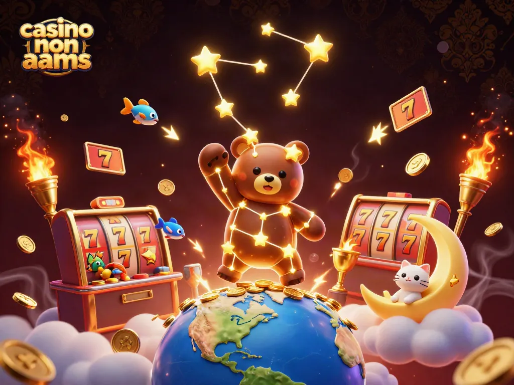 Gioca nei casino non AAMS con slot ricche in un'illustrazione vivace e dettagliata