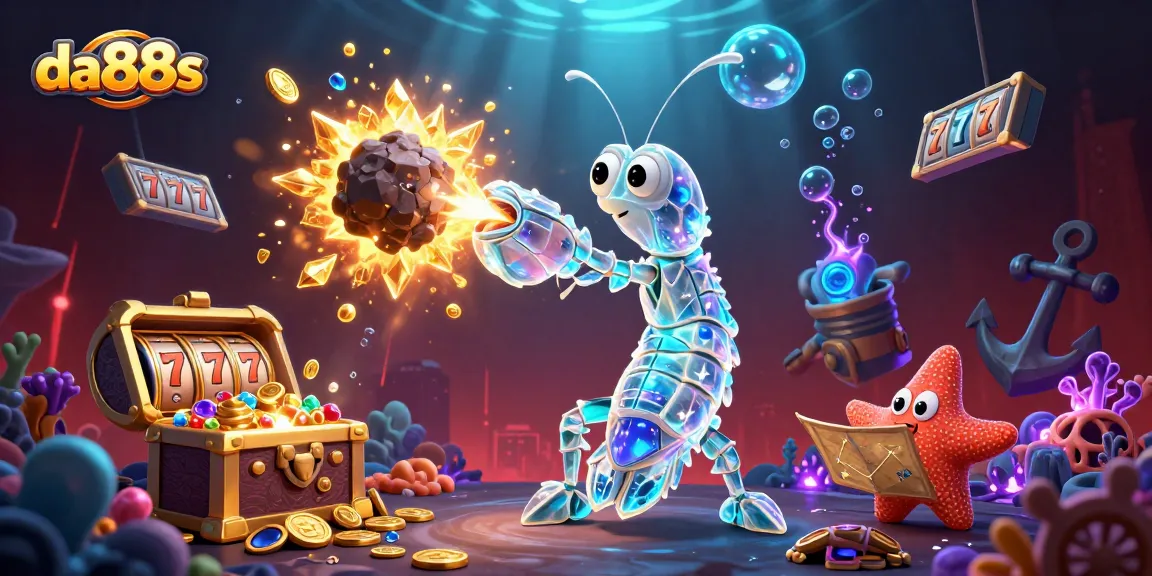 Experience da88s thrilling gameplay with an explosive treasure-driven scene in a vibrant digital setting.