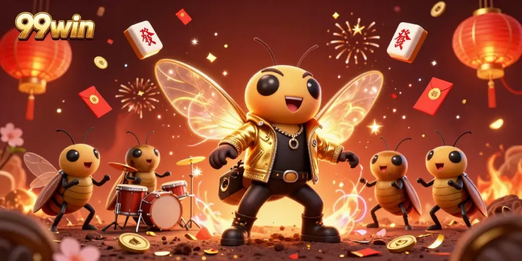 Experience thrilling wins with 99win in a vibrant, festive gambling scene packed with excitement.