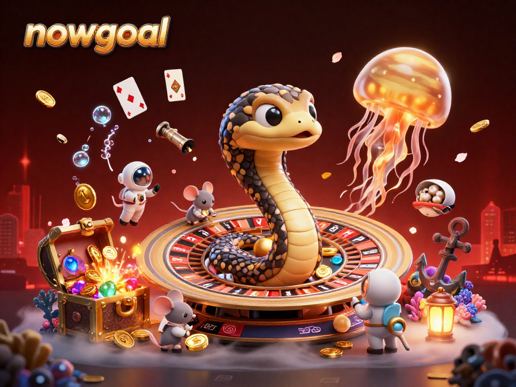 Place bets with nowgoal's cosmic dealer in an enchanting casino universe filled with vibrant elements.
