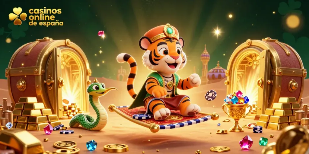 Juega en los casinos online de España mientras disfrutas de emocionantes aventuras con el tigre sultán.