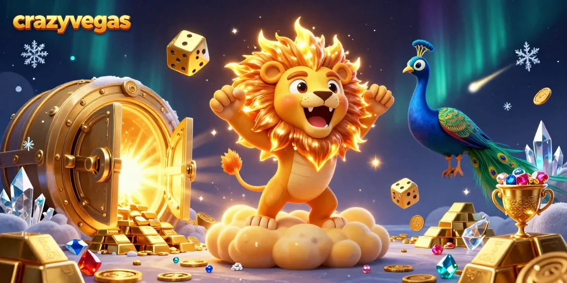 Experience excitement with crazyvegas casino games, featuring vibrant gold accents and thrilling imagery.