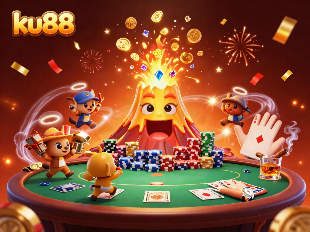 Experience the thrilling joy of winning at ku88 with a vivid eruption of treasure and excitement.
