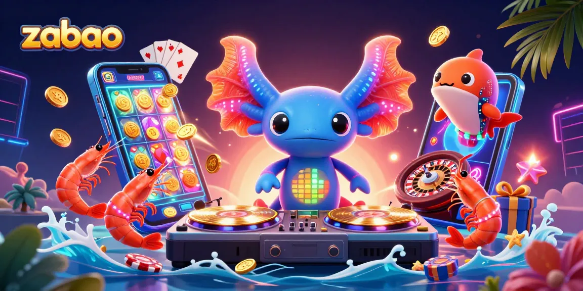 Experience thrilling gameplay at zaobao with this vibrant casino-themed illustration featuring dynamic characters.