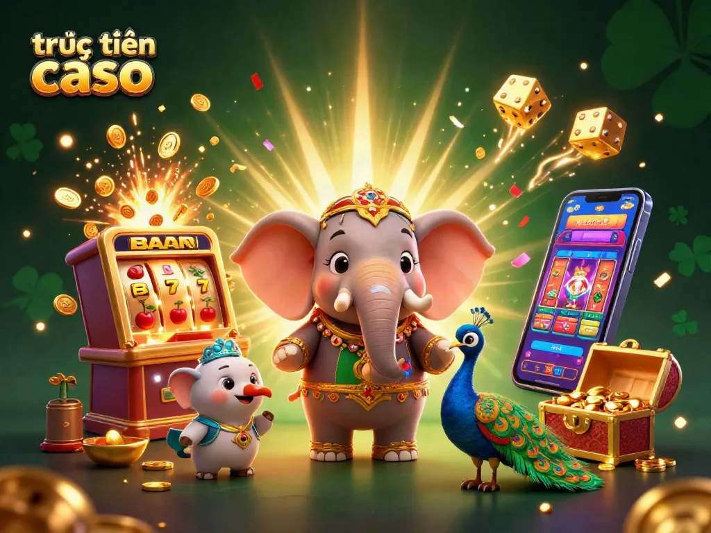 Khám phá trực tuyến casino với bầu không khí đầy màu sắc và thú vị từ máy đánh bạc, đồng xu vàng và đồ họa hấp dẫn.