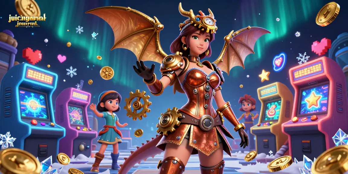 Experience juicingjournal's thrilling gameplay with steampunk aesthetics and vibrant casino elements.
