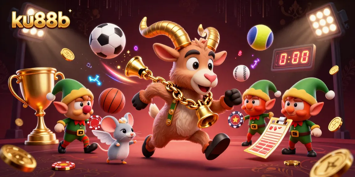 ku88b delights gamblers in a spooky casino scene with Krampus and mischievous gremlins
