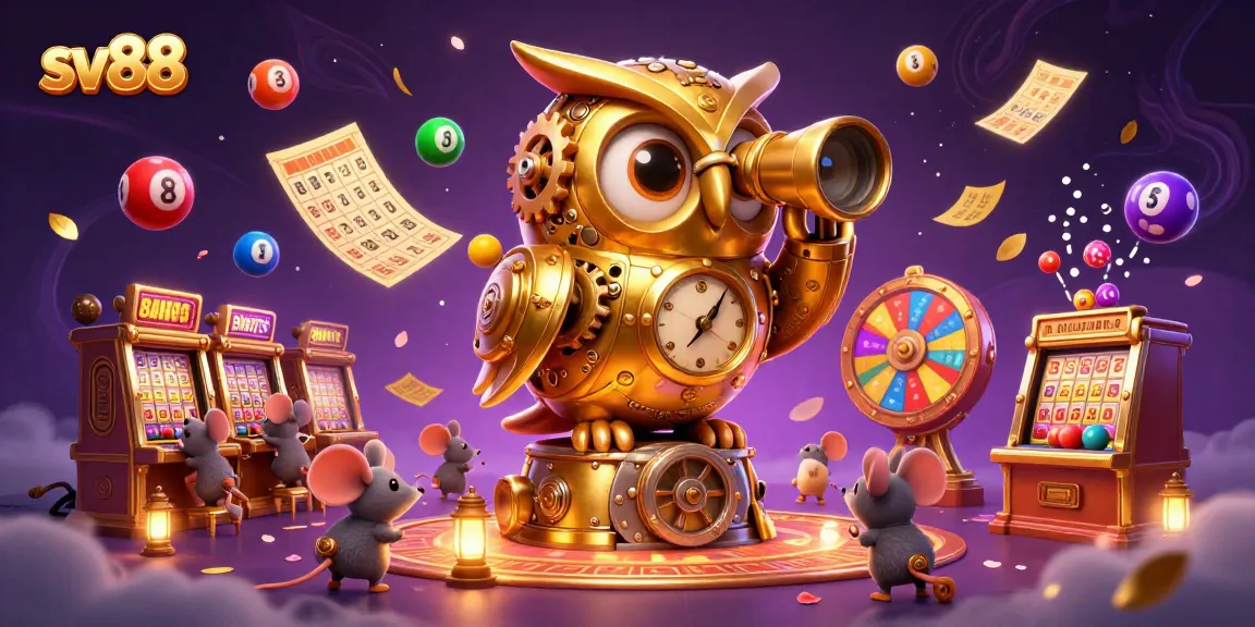 Experience the thrill of sv88 with a vibrant casino scene featuring dynamic lottery elements.