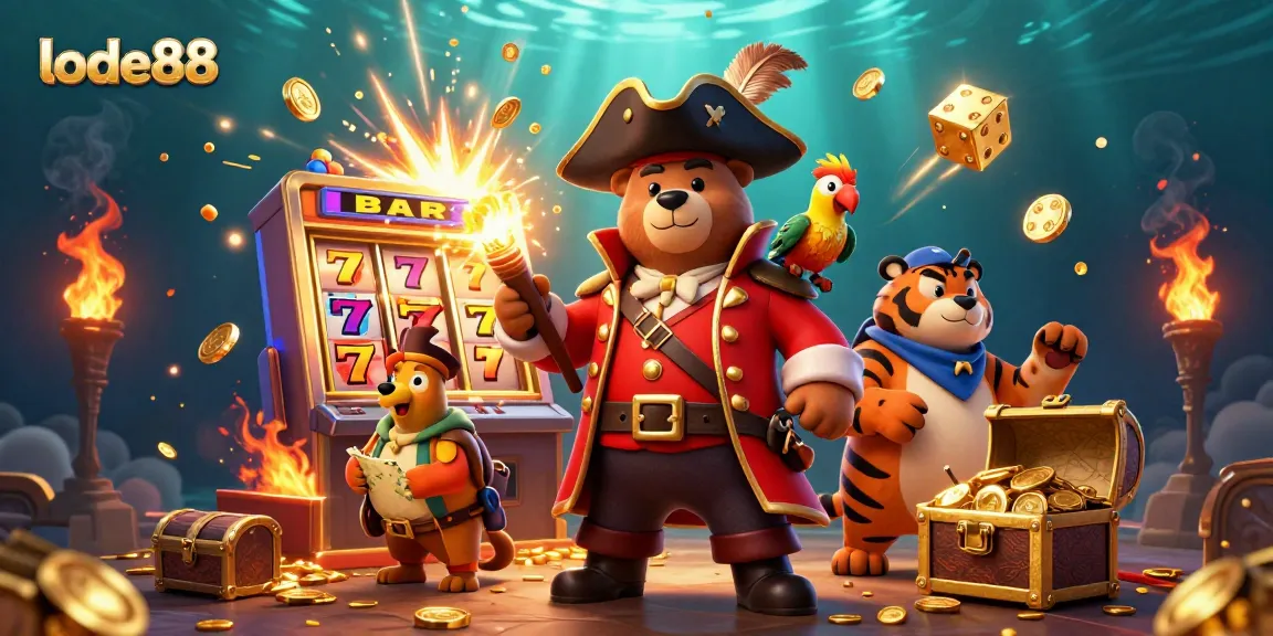 Win big with lode88's dynamic slot machine and colorful 3D casino characters.