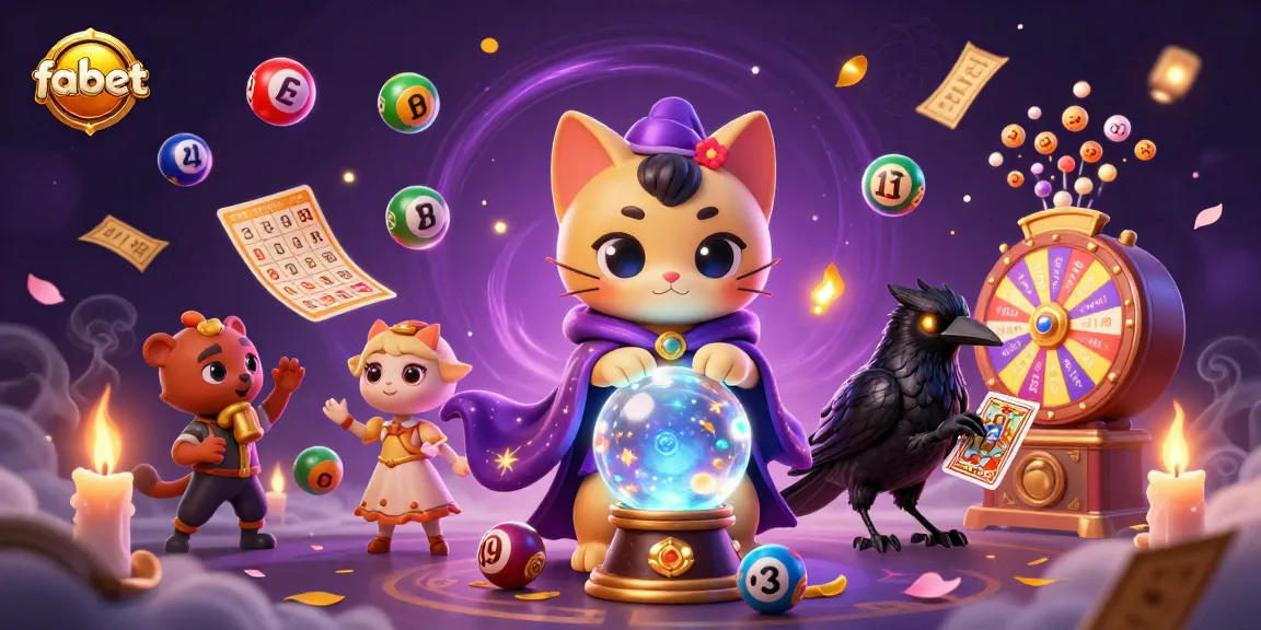 Engage with fabet through a vibrant 3D lottery-themed scene packed with exciting game elements.
