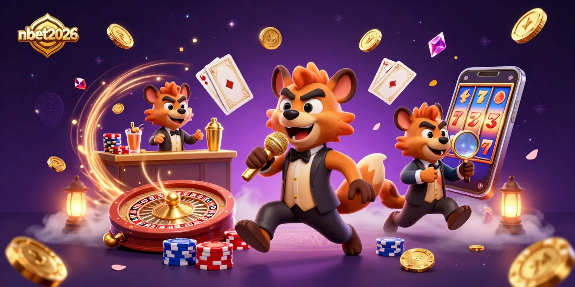 Experience nbet2026 with a lively 3D illustration of cartoon hyenas in a comedy casino club.