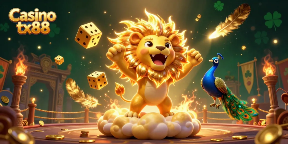 Experience thrilling wins at Casino tx88 with a vibrant 3D scene showcasing games and excitement!