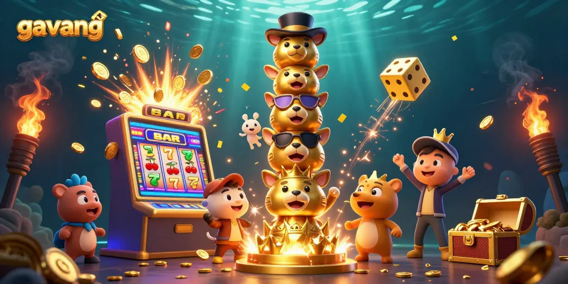 Experience energizing gameplay with gavang's colorful casino elements and lively characters.