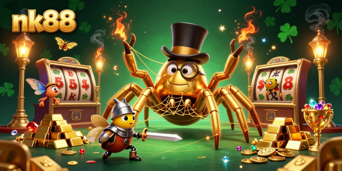 Experience thrilling gaming with nk88’s dynamic illustration featuring exciting casino elements.