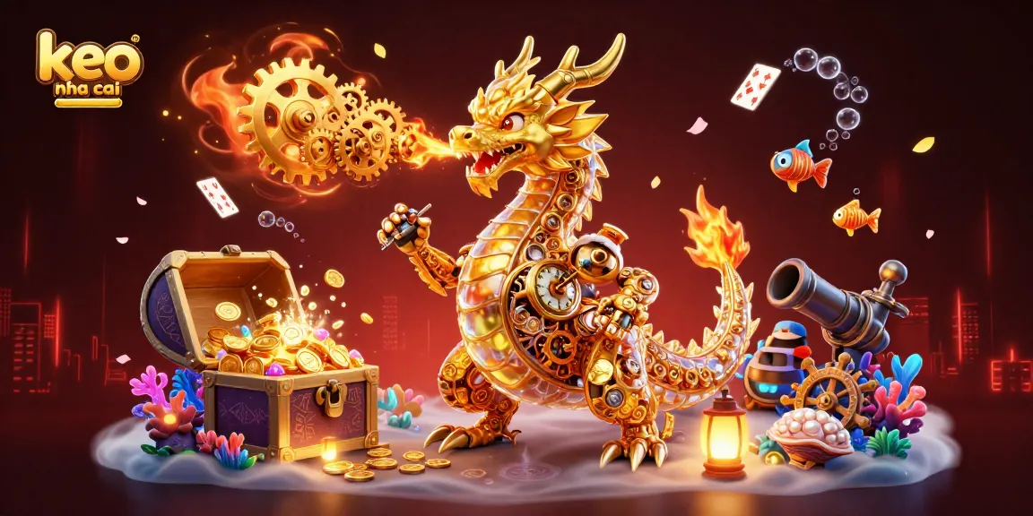 Experience keo nha cai betting strategies with a vibrant 3D casino illustration featuring dynamic gaming elements.