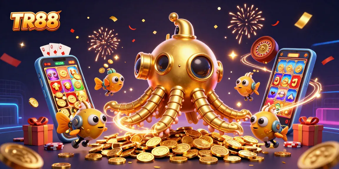 Win big at TR88 with a vibrant underwater scene filled with exciting slots and games.